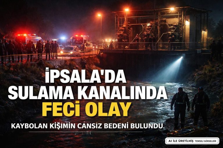 Edirne’de Kanalda Yaşanan Kaza: Çalışan Kişi Hayatını Kaybetti