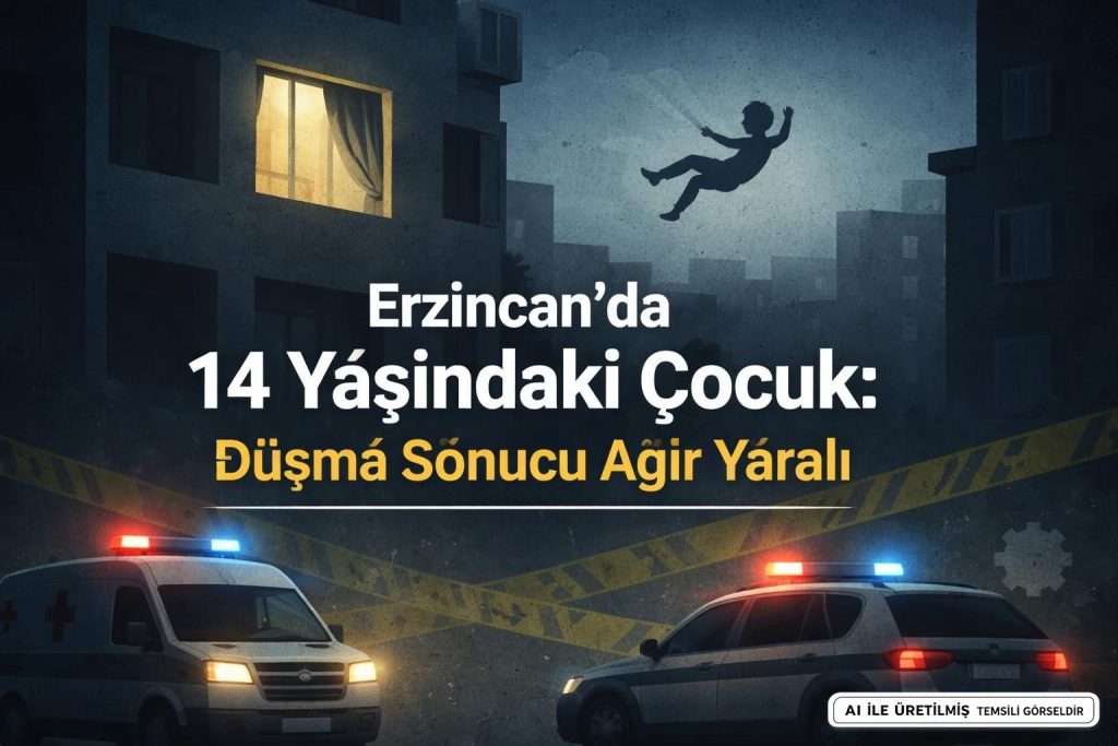 Erzincan'da Apartmandan Düşen Çocuk Ağır Yaralandı
