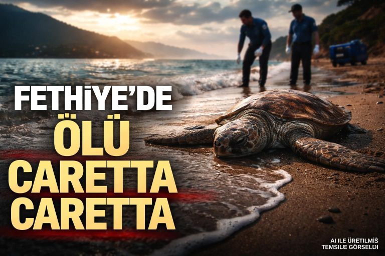 Fethiye Sahilinde Ölü Caretta Caretta Bulundu