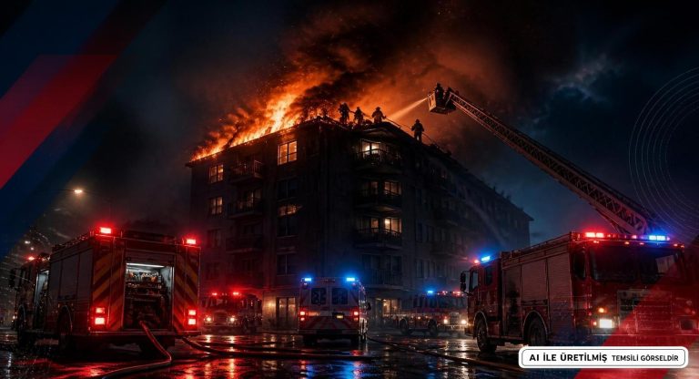 Gebze’de Apartmanda Çıkan Yangın, Dairede Hasara Neden Oldu