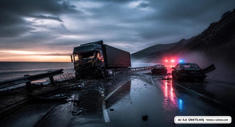 Giresun’da Tır Kazası: İki Otomobille Çarpıştı, 5 Kişi Hayatını Kaybetti
