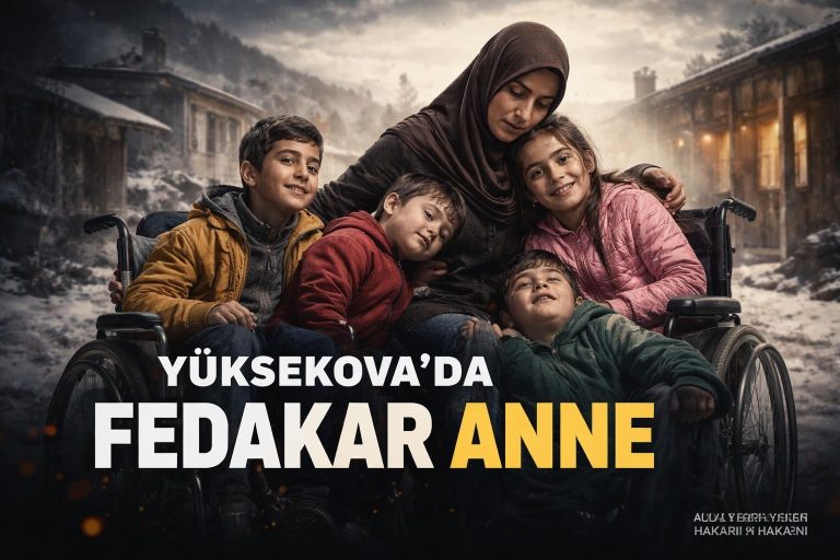 Hakkari’de 38 Yıldır Engelli Çocuklarına Bakıyor