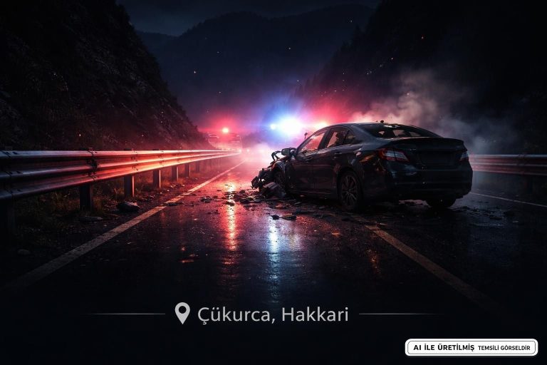 Hakkari’de Otomobil Kazası: 1 Ölü, 3 Yaralı