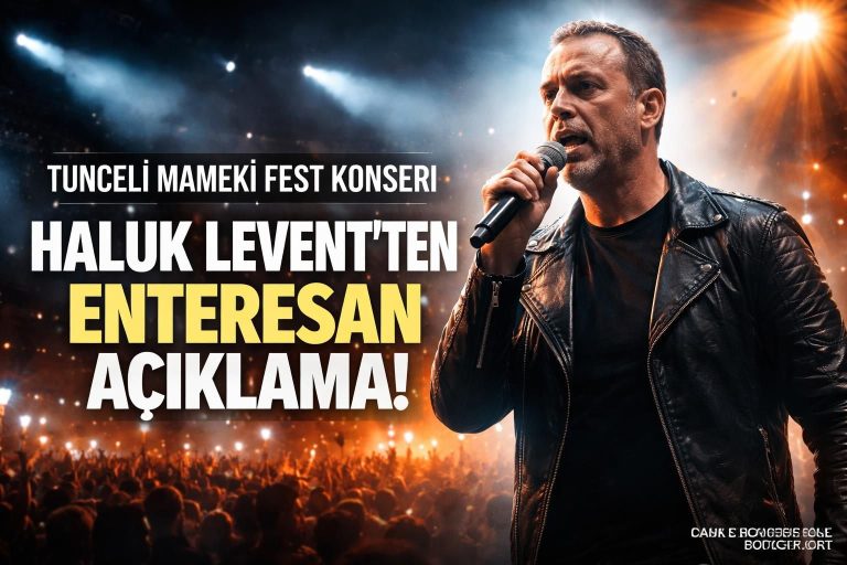 Haluk Levent’ten Tunceli Konseri Sırasında Dikkat Çeken Açıklamalar