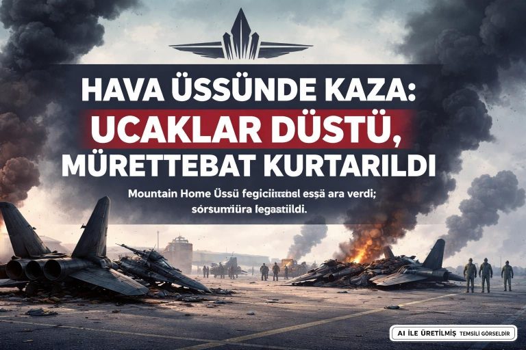Hava Üssünde Yaşanan Kazada Mürettebat Güvenli Bir Şekilde Tahliye Edildi