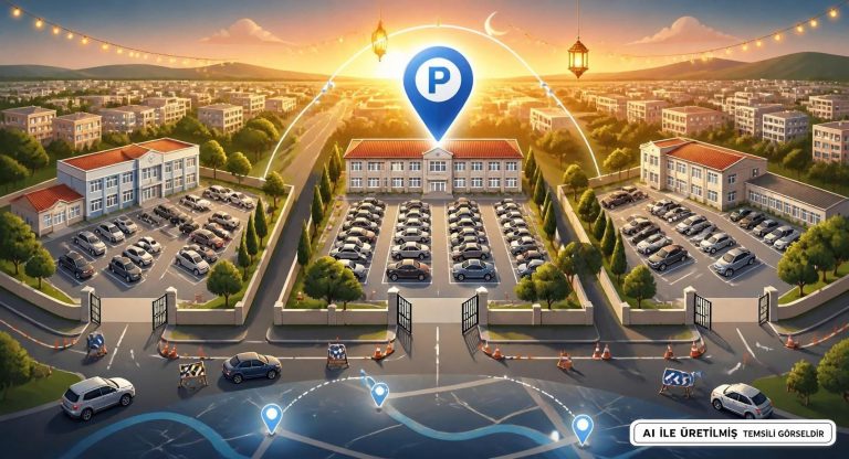 Havza’da Bayram Yoğunluğuna Karşı Okul Bahçeleri Otopark Oldu