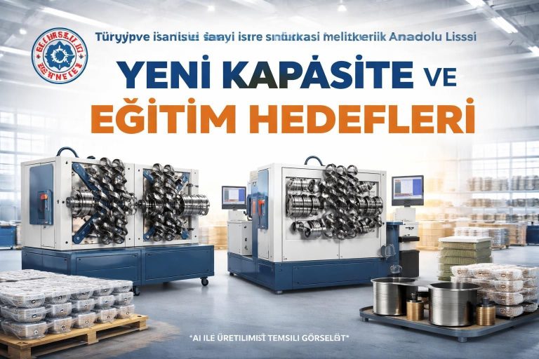 Kayseri’deki Mesleki Lisede Yatak Üretiminde Yeni Dönem Başladı