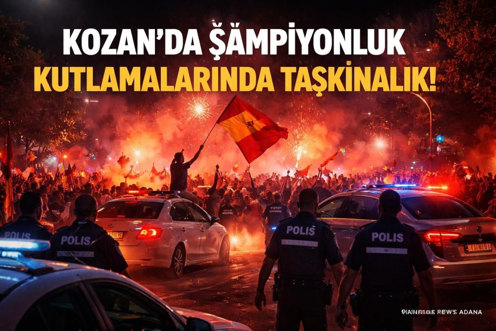 Kozan'da Şampiyonluk Kutlamaları Trafik Güvenliğini Tehlikeye Attı