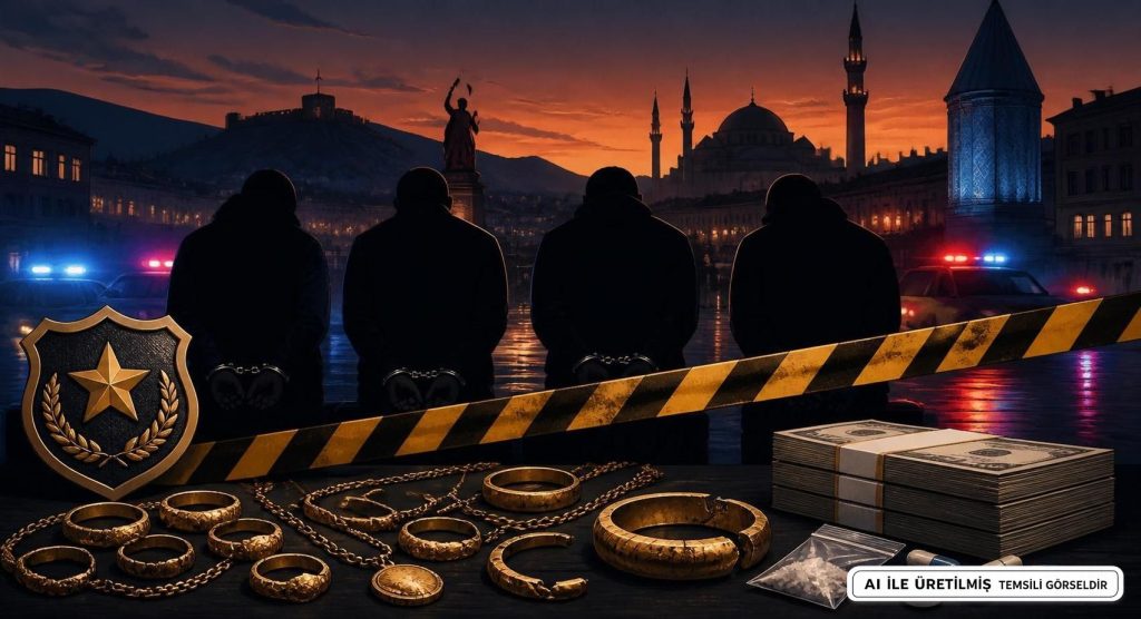 Kütahya'da Sahte Altın Operasyonu: 4 Şüpheli Yakalandı