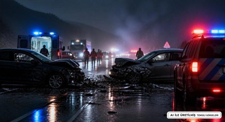 Malatya’da Kafa Kafaya Çarpışan İki Otomobilde 8 Yaralı