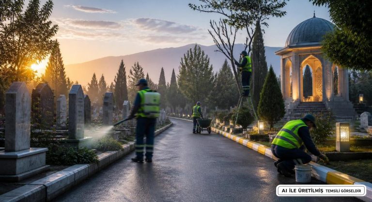 Manisa Mezarlıkları Kurban Bayramı Öncesi Büyük Bakım Seferberliği Başlattı