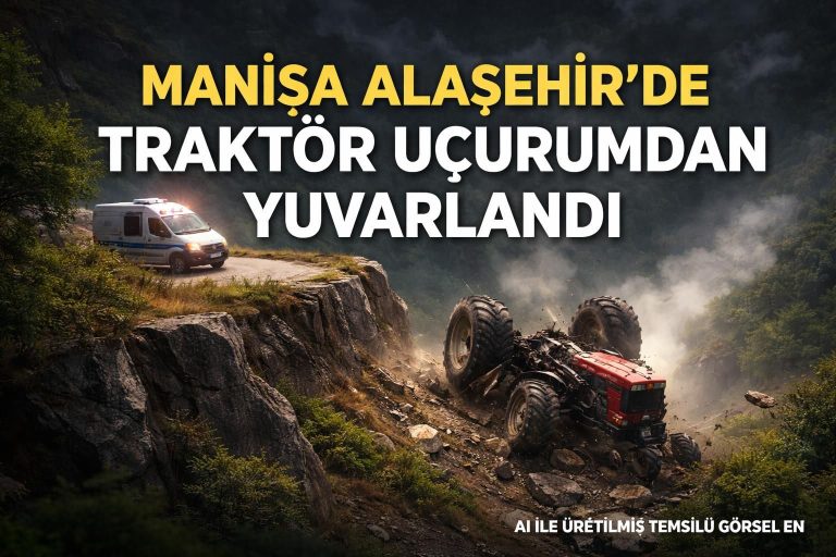 Manisa’da Traktör Uçuruma Yuvarlandı: Sürücü Hayatını Kaybetti