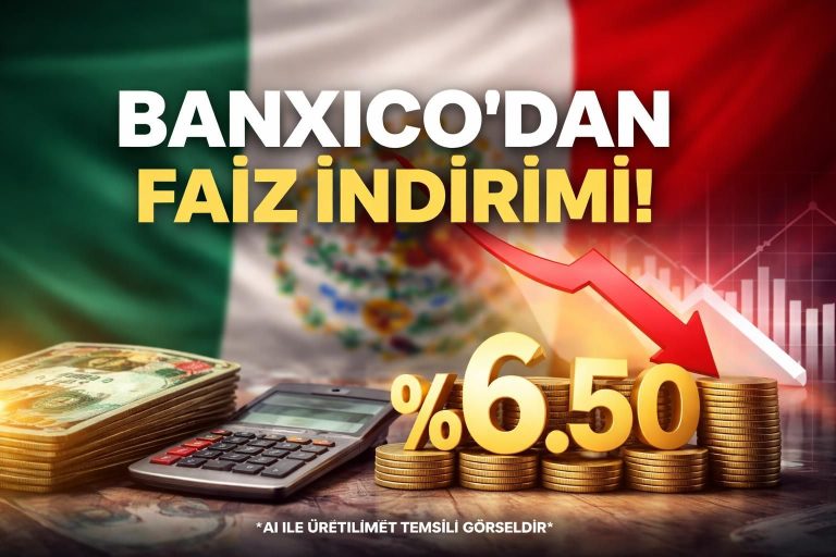 Meksika Merkez Bankası Faiz Oranını 6.50’ye İndirdi