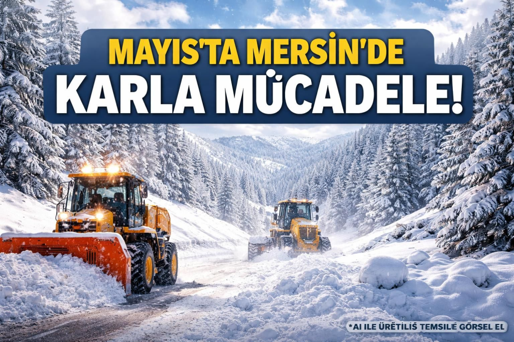 Mersin Yüksek Kesimlerinde Mayıs Ayı Kar Yağışı Alarmı: Büyükşehir Belediyesi Yoğun Çalışmalar Başlattı