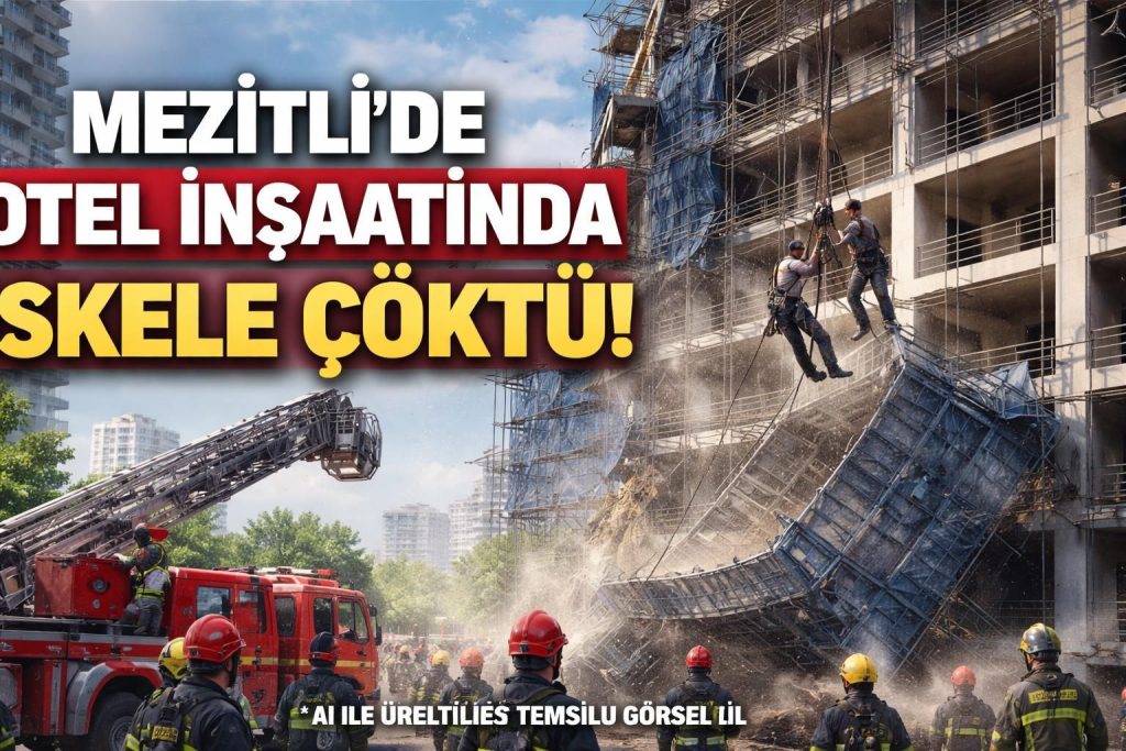 Mersin'de İskele Çökmesi Sonucu İşçiler Kurtarıldı