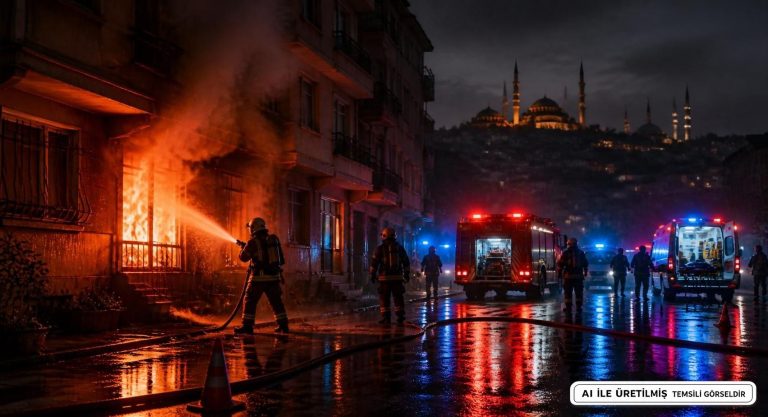Mimar Sinan’da Apartmanda Yangın: 3 Kişi Hastaneye Kaldırıldı