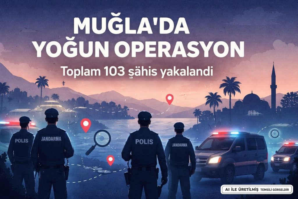 Muğla'da Jandarma Operasyonu: 103 Şahıs Yakalanarak Tutuklandı