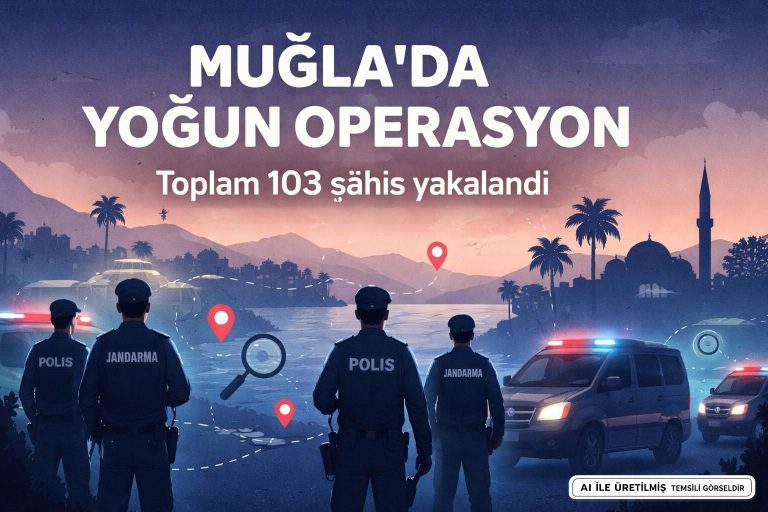 Muğla’da Jandarma Operasyonu: 103 Şahıs Yakalanarak Tutuklandı