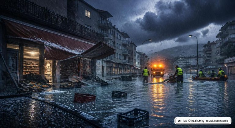 Muş’ta Şiddetli Yağış ve Dolu Paniği Yarattı