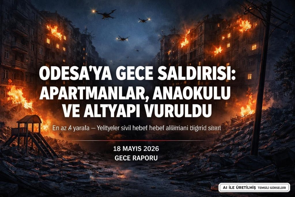 Odesa'da Rus Drone Saldırıları Konut ve Altyapıya Zarar Verdi