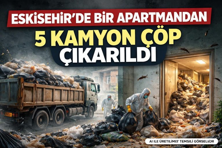Odunpazarı’da Apartman Dairesi Çevresel Risk Nedeniyle Temizlendi