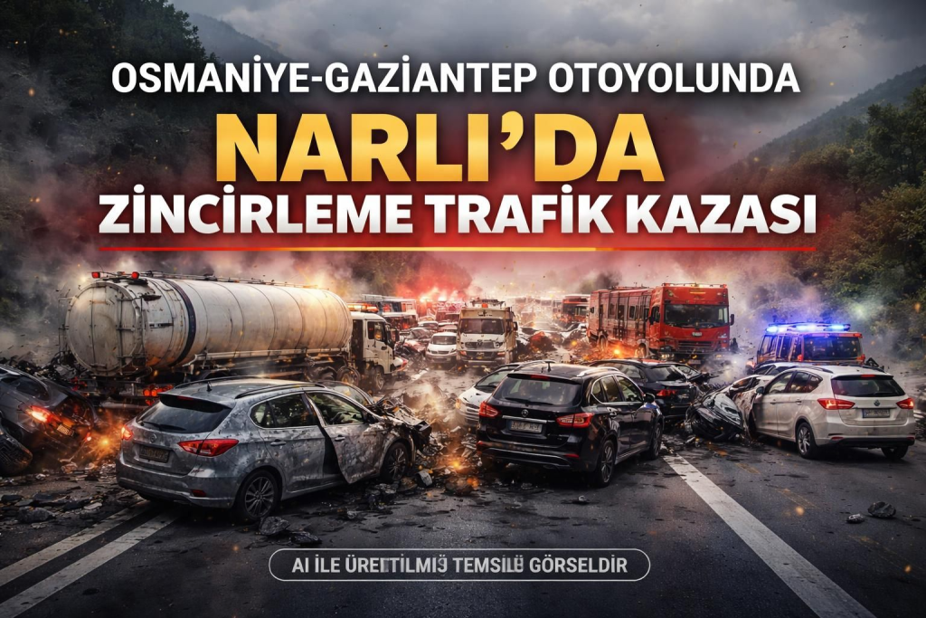 Osmaniye-Gaziantep Otoyolu'nda Korkutan Zincirleme Kaza: 12 Araç Karıştı, Yaralılar Hastaneye Kaldırıldı