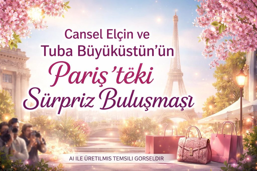 Paris Moda Haftası'nda Ünlü Oyuncu Cansel Elçin ve Tuba Büyüküstün Ortak Bir Buluşma Gerçekleştirdi