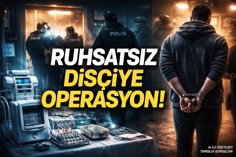 Ruhsatsız İşletmeden Kaçak Tıbbi Malzeme Ele Geçirildi