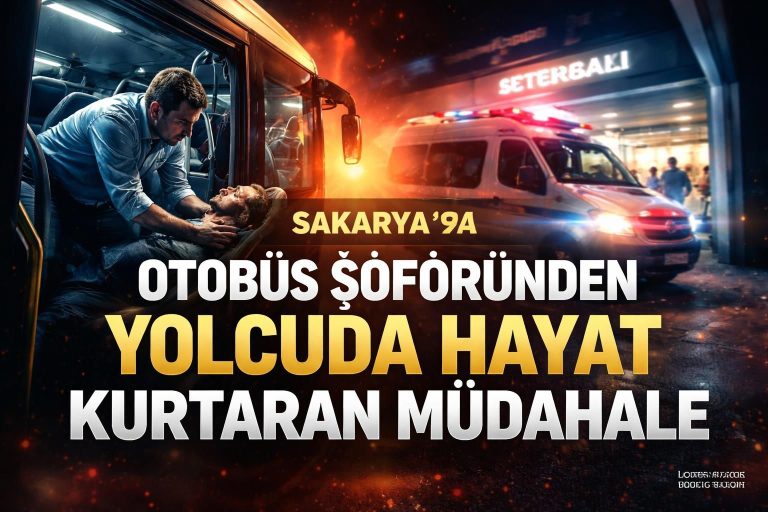 Sakarya Otobüs Şoförü Rahatsız Yolcuyu Hastaneye Ulaştırdı