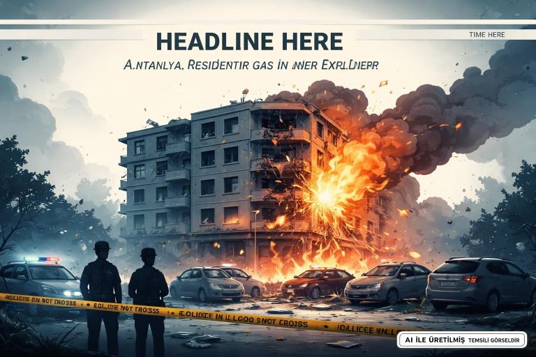 Serik’te Gaz Patlaması: Binada ve Araçlarda Ağır Hasar