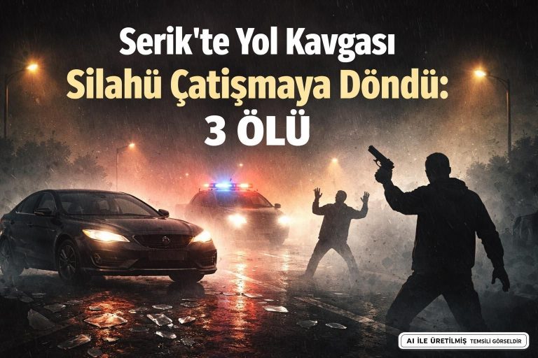 Serik’te Yol Verme Kavgası Kanlı Bitti: Üç Kişi Hayatını Kaybetti
