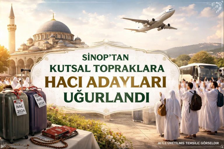 Sinop’dan Kutsal Topraklara Hac Yolculuğu İçin Uğurlama Töreni Düzenlendi
