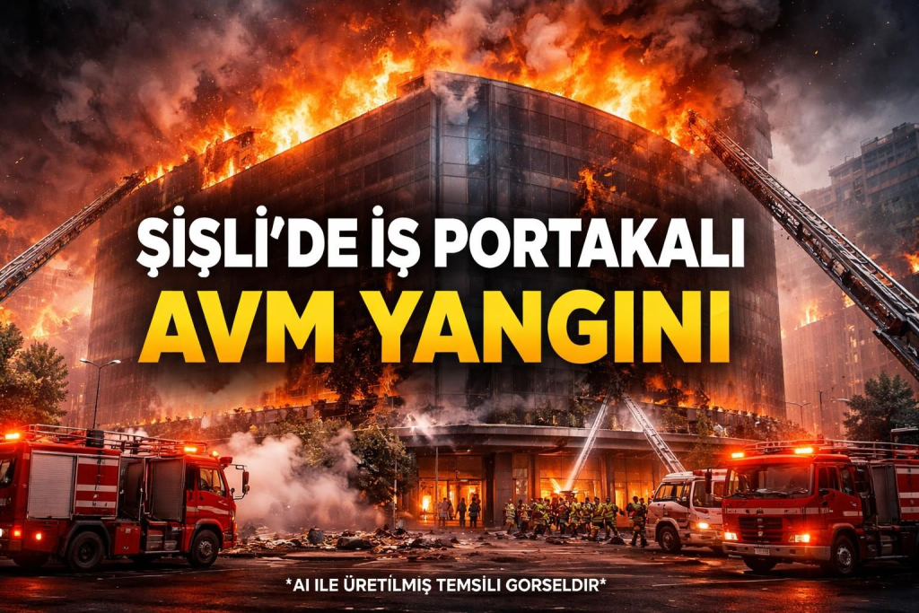 Şişli'de İş Portakalında Yangın: Çok Sayıda İtfaiye Müdahale Etti