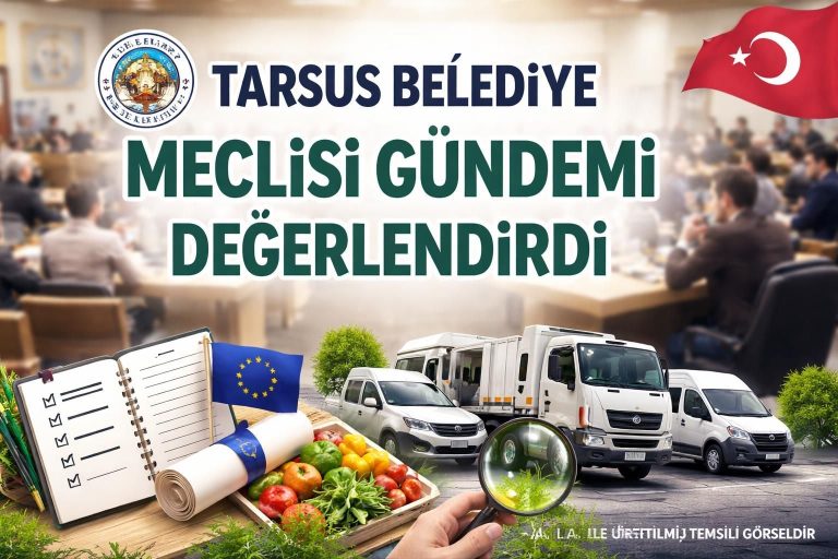 Tarsus Belediyesi’nden Sağlık Denetimleri ve Yeni Projeler Kararı