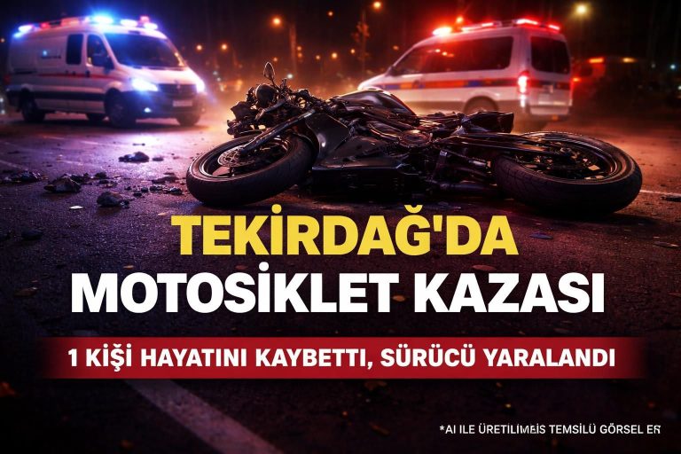 Tekirdağ Bulvarı’nda Motosiklet Kazası: Bir Kişi Hayatını Kaybetti