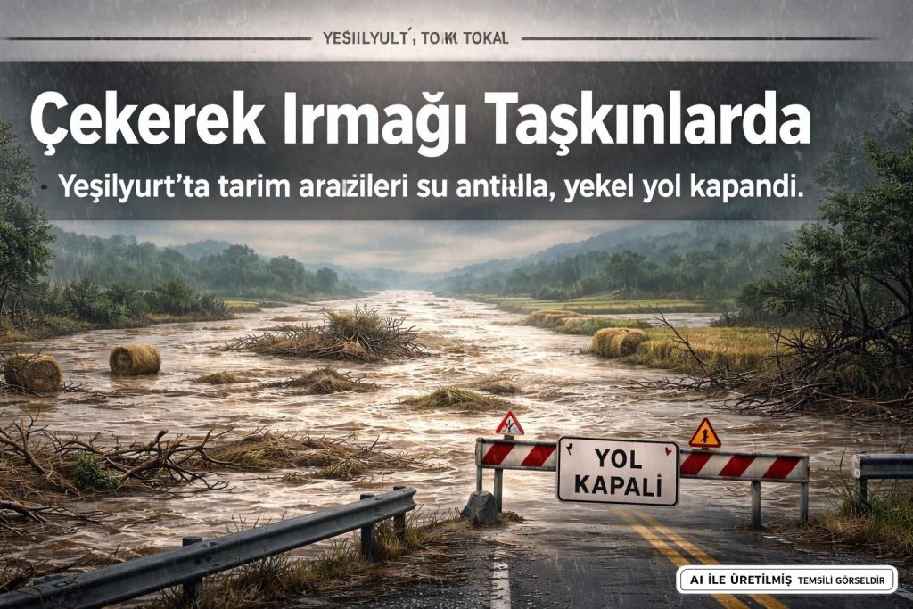 Tokat'ta Çekerek Irmağı Taşkınları Tarım Alanlarını Vurdu