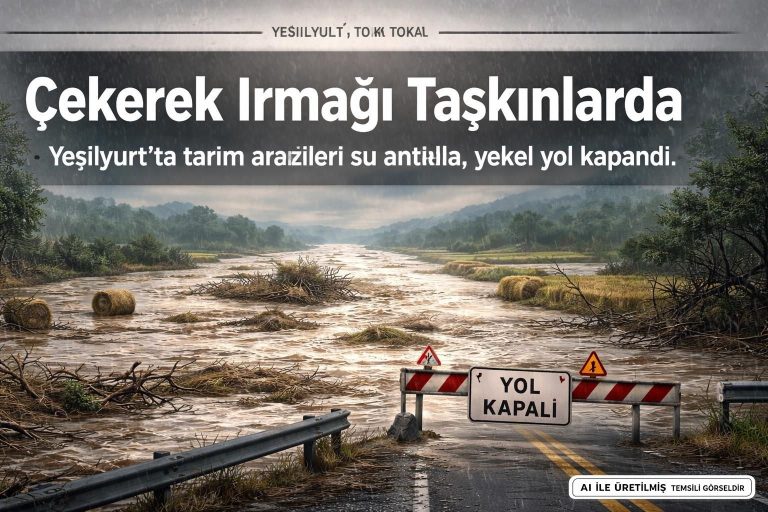 Tokat’ta Çekerek Irmağı Taşkınları Tarım Alanlarını Vurdu