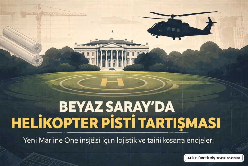 Trump'tan Beyaz Saray Güney Çimliği İçin Helikopter Pist Planı
