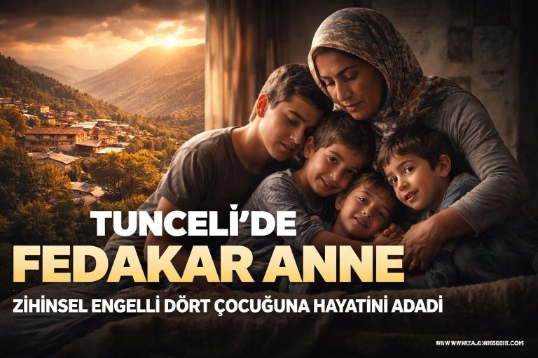 Tunceli’de 50 Yıldır Engelli Çocuklarına Bakıyor