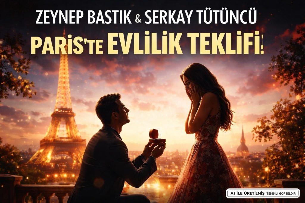 Zeynep Bastık ve Serkay Tütüncü'den Paris'ten Müjdeli Kareler