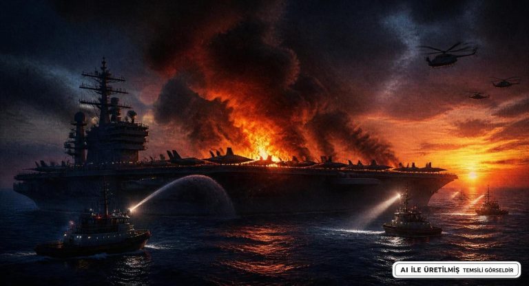ABD’nin Dev Uçak Gemisi USS Gerald R. Ford Ciddi Hasar Aldı