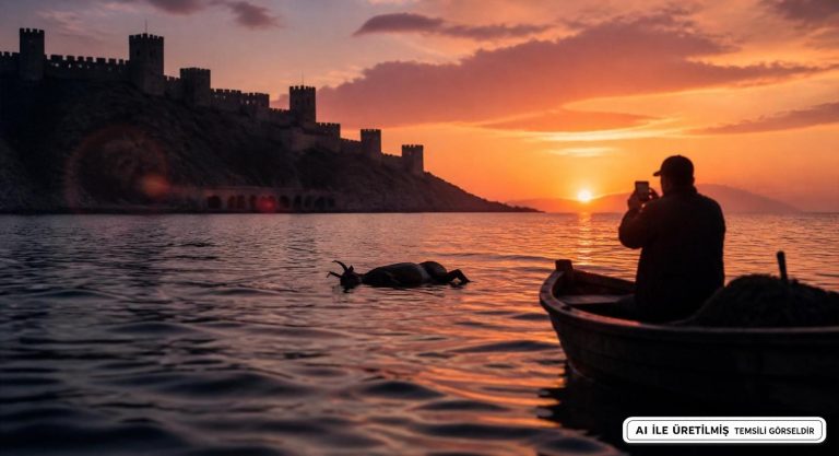 Alanya Kalesi Açıklarında Ölü Keçi Bulundu