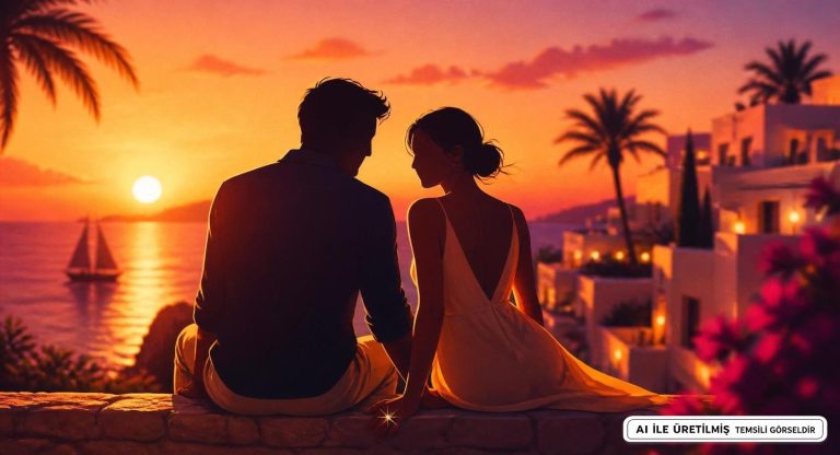 Alper Çankaya ve Yaren Güldiken’den Romantik Tatil Paylaşımı