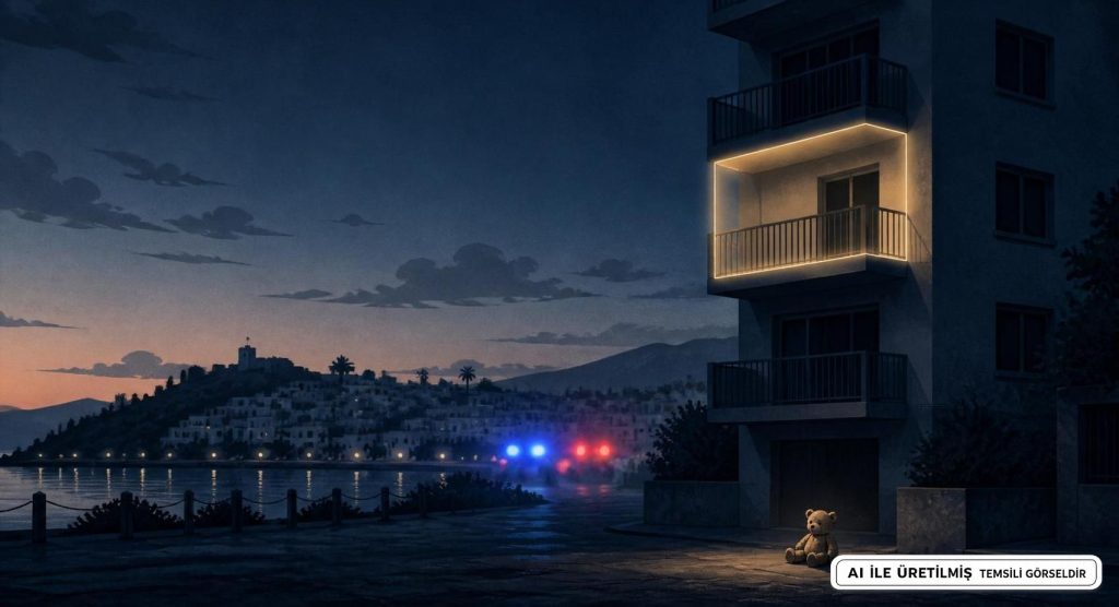 Bodrum'da Balkondan Düşen Çocuk Yaşamını Kaybetti