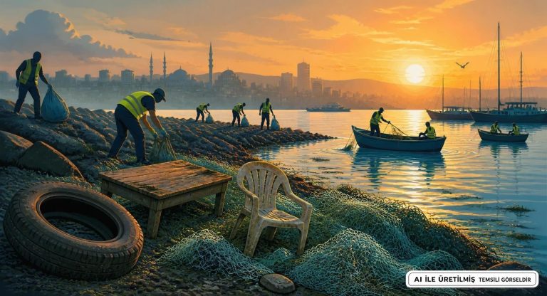 Bostanlı Balıkçı Barınağı’nda Büyük Çevre Operasyonu Gerçekleştirildi