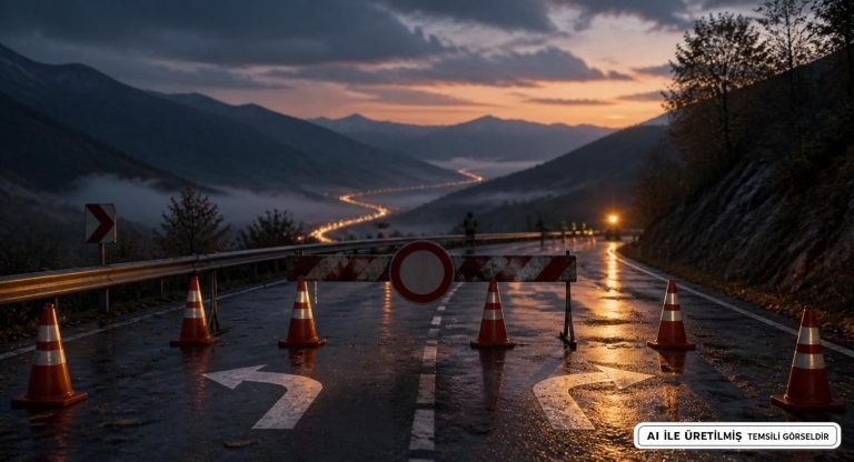 Çayırlı’dan Erzincan’a Bağlantı Yolu Trafiğe Kapandı