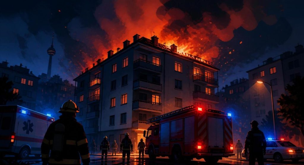 Cebeci'de Apartman Çatısında Yangın: Ekipler Harekete Geçti