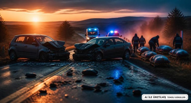 Çorum’da İki Otomobil Çarpıştı: 6 Kişi Yaralandı