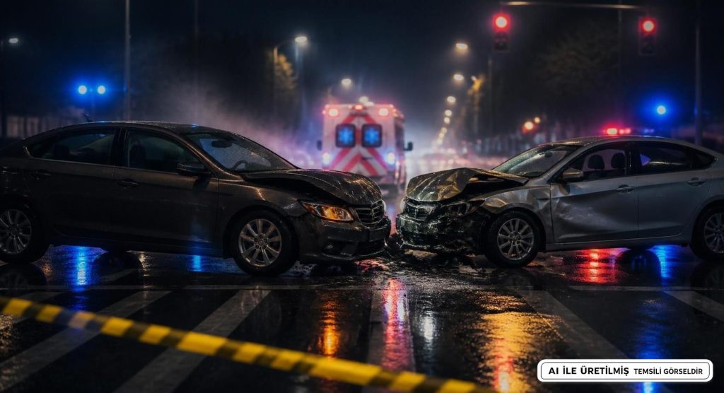 Düzce Kavşağında Çarpışma: 5 Kişi Yaralanarak Hastaneye Kaldırıldı
