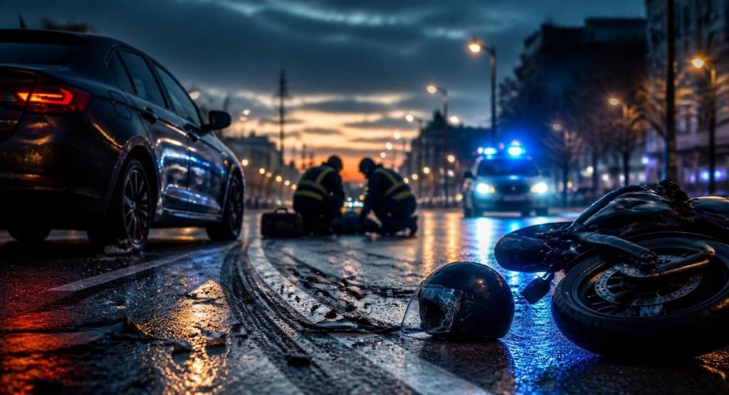 Erzincan'da Trafik Kazası: Otomobil ve Motosiklet Çarpıştı